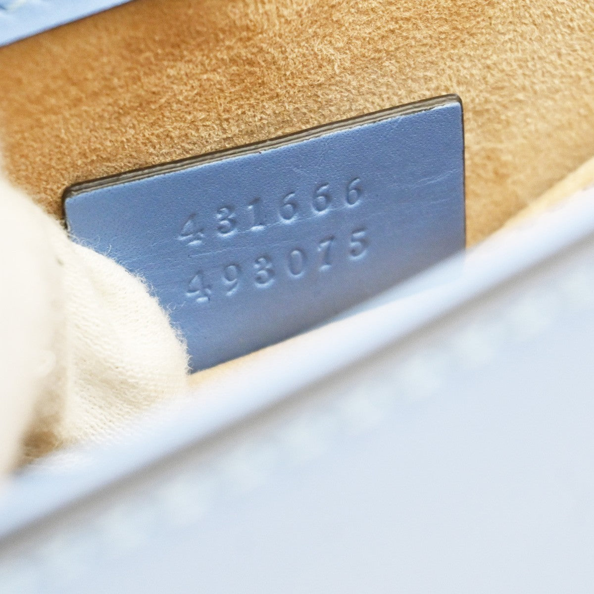 Gucci Sylvie Shoulder Bag Leather, BLUE, LEATHER, Shoulder bag