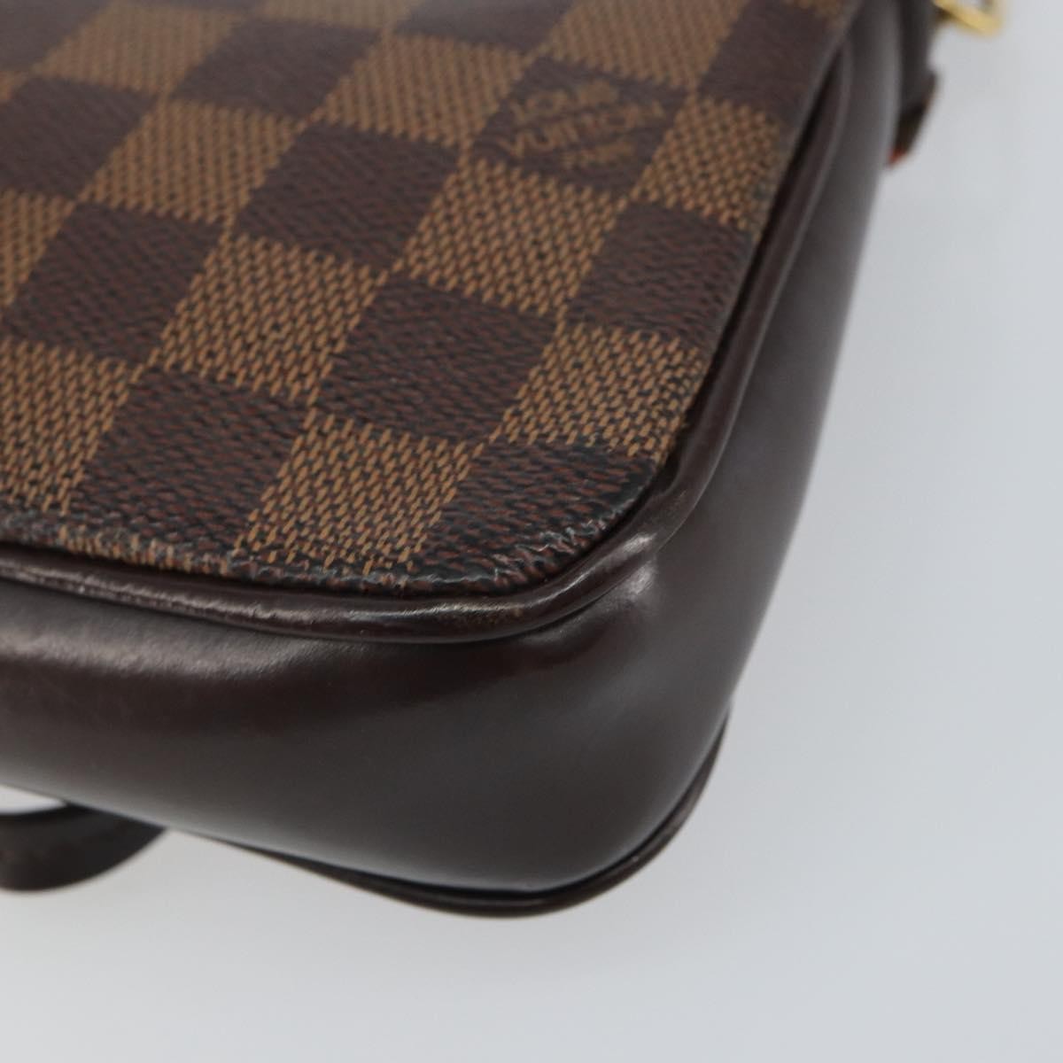 Louis Vuitton Navona Pochette Accessoires Damier, BROWN, CANVAS, Clutche & pouche