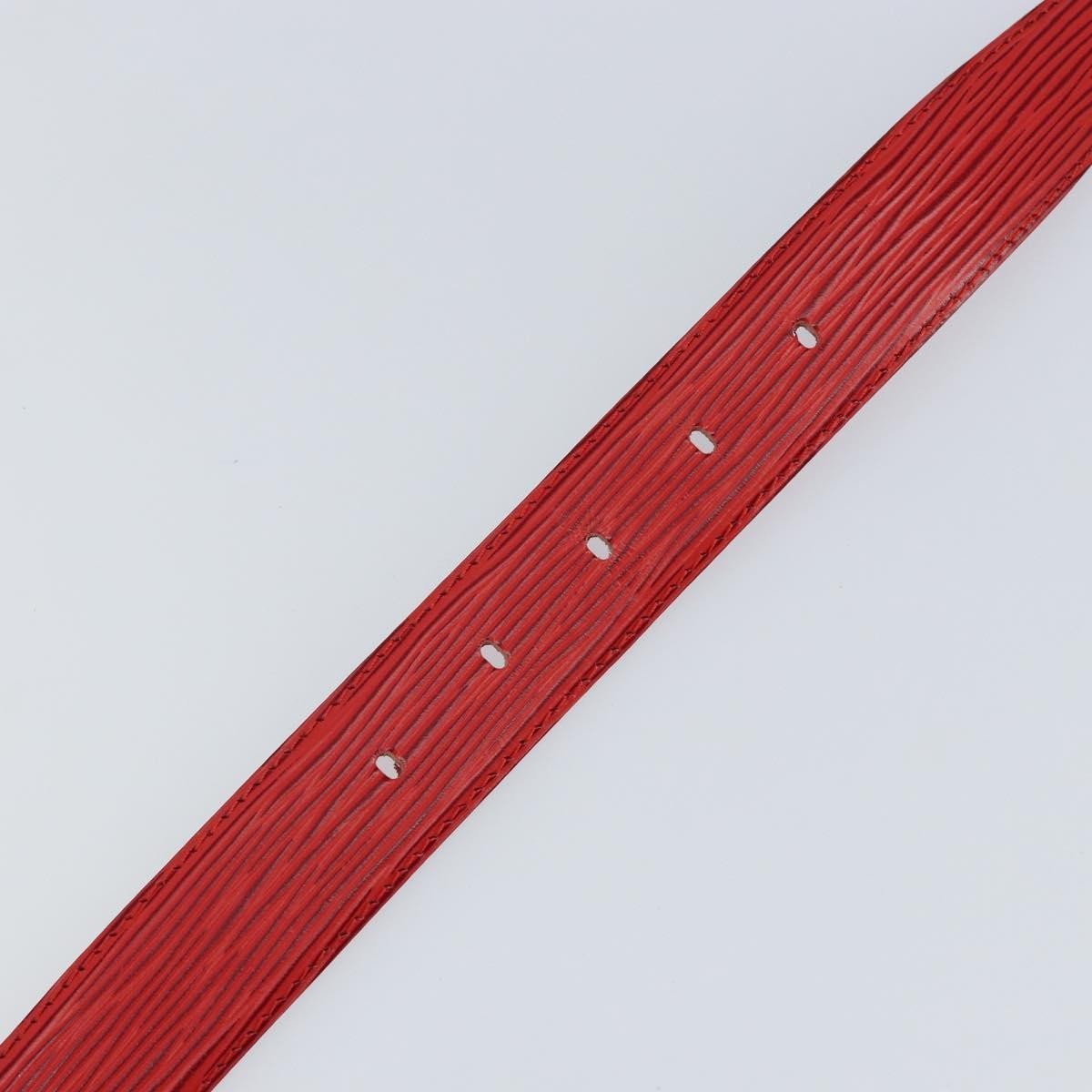Louis Vuitton Classique Belt Epi Leather, RED, LEATHER, Belts