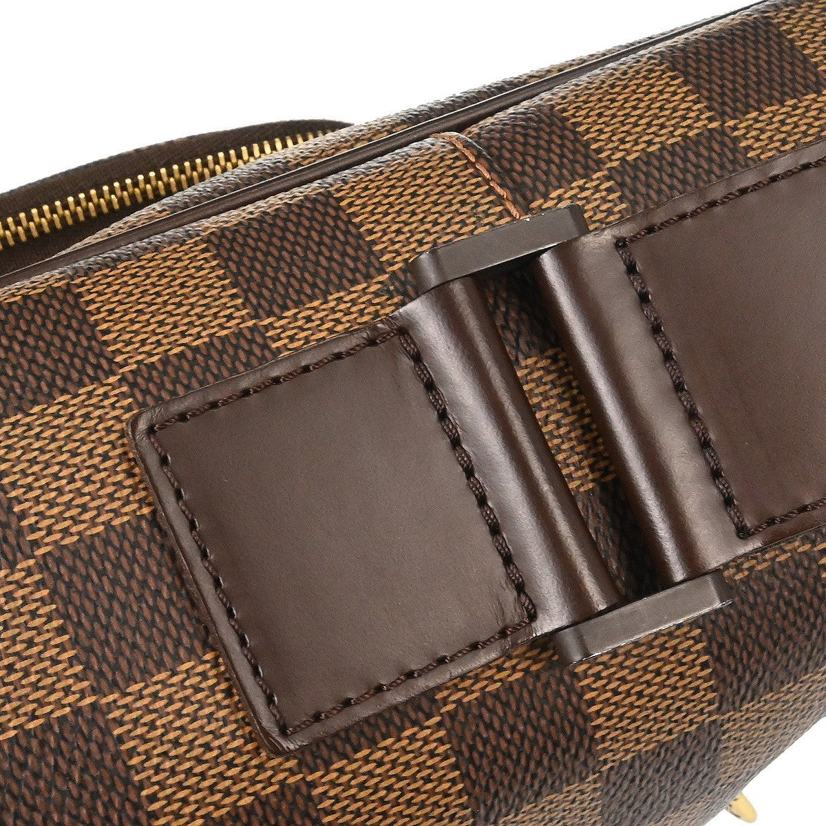 Louis Vuitton Olav Handbag Damier, Brown, Canvas, Shoulder Bag