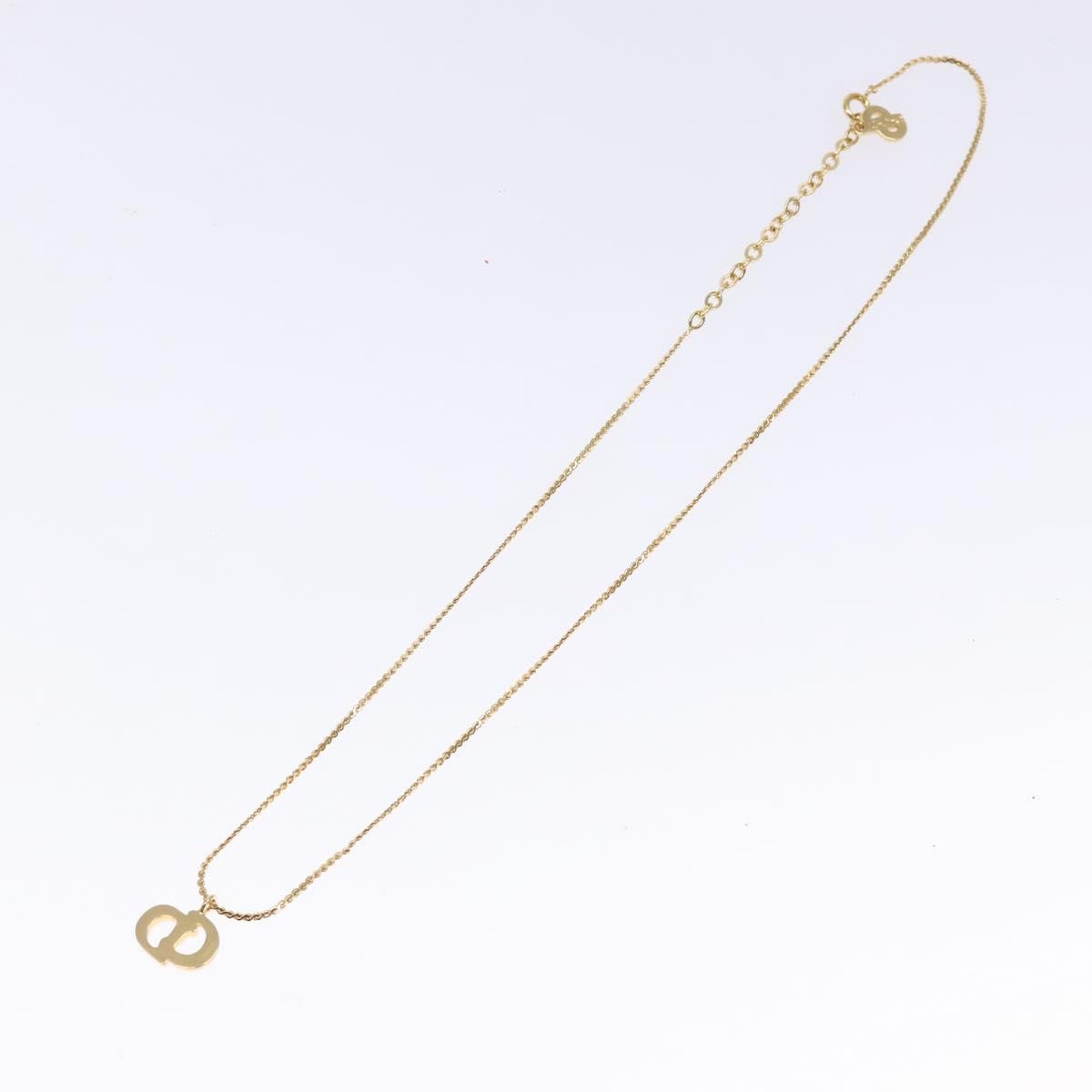 Christian Dior CD Pendant Necklace Gold-plated, GOLD, METAL, Necklace
