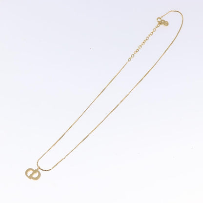 Christian Dior CD Pendant Necklace Gold-plated, GOLD, METAL, Necklace