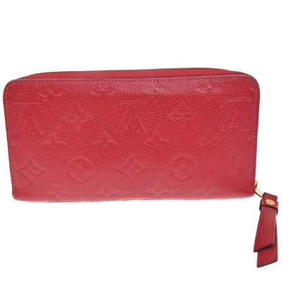 Louis Vuitton Zippy Wallet NM Leather Empreinte, RED, LEATHER, Wallets