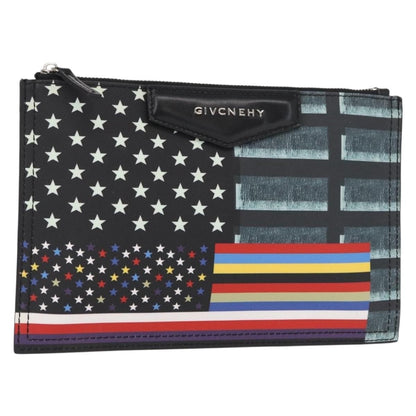 Givenchy Zipped Pouch Printed Leather, MULTICOLOUR, LEATHER, Clutche & pouche