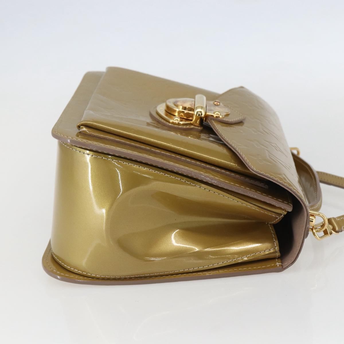 Louis Vuitton Mirada Handbag Monogram Vernis, BEIGE, PATENT_LEATHER, Handbag