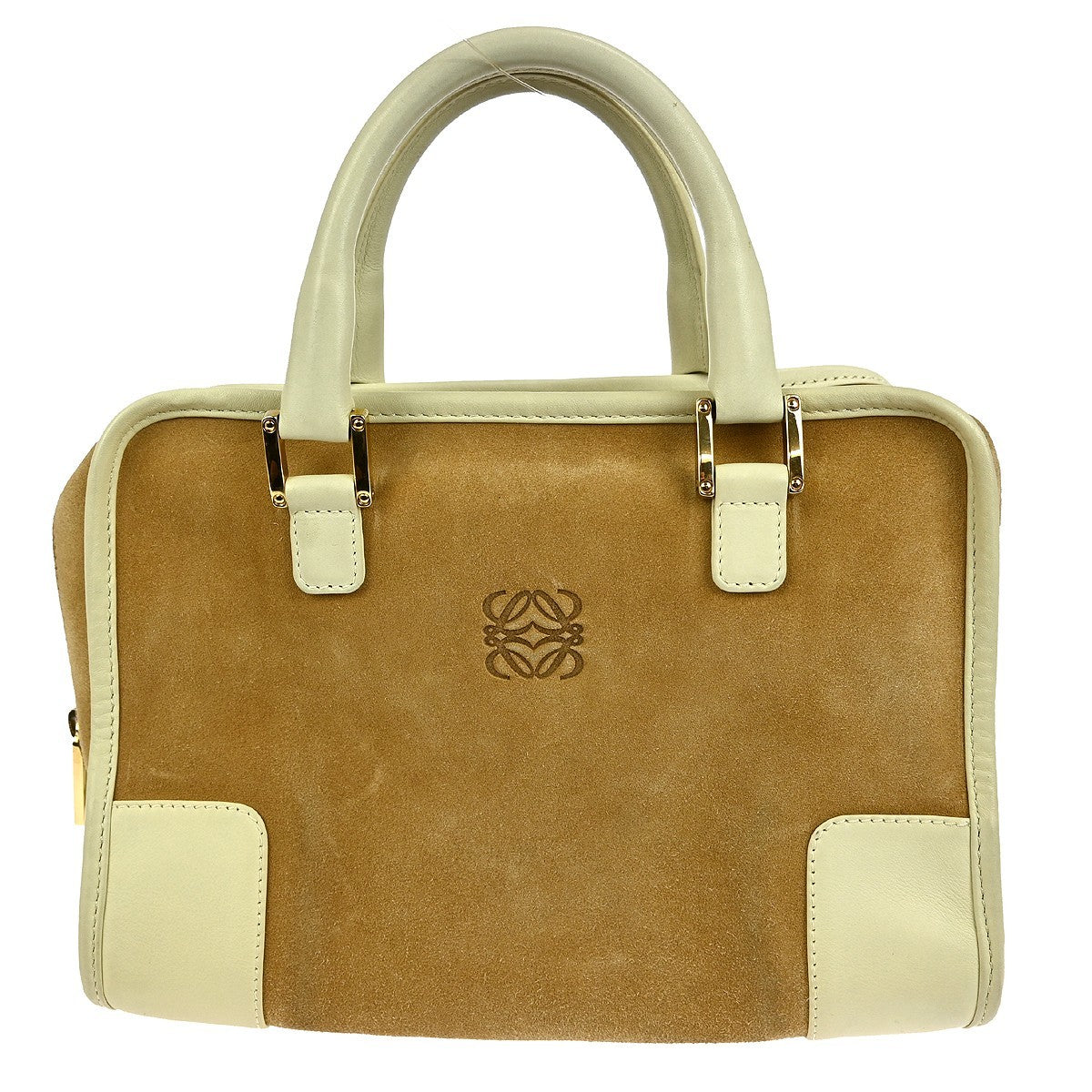 Loewe Amazona Bag Suede, BEIGE, SUEDE, Handbag