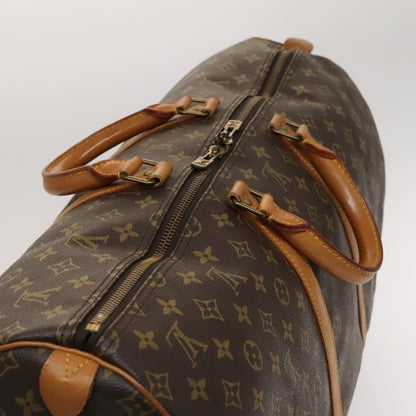 Louis Vuitton Keepall Bag Monogram Canvas, BROWN, CANVAS, Travel bag