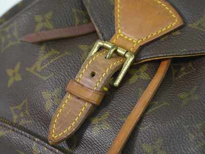 Louis Vuitton Vintage Montsouris Backpack Monogram Canvas, BROWN, CANVAS, Backpack