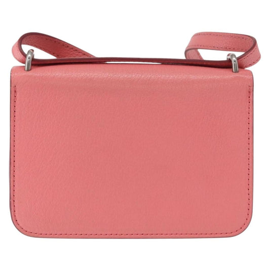 Burberry D-Ring Shoulder Bag Leather, PINK, LEATHER, Shoulder bag
