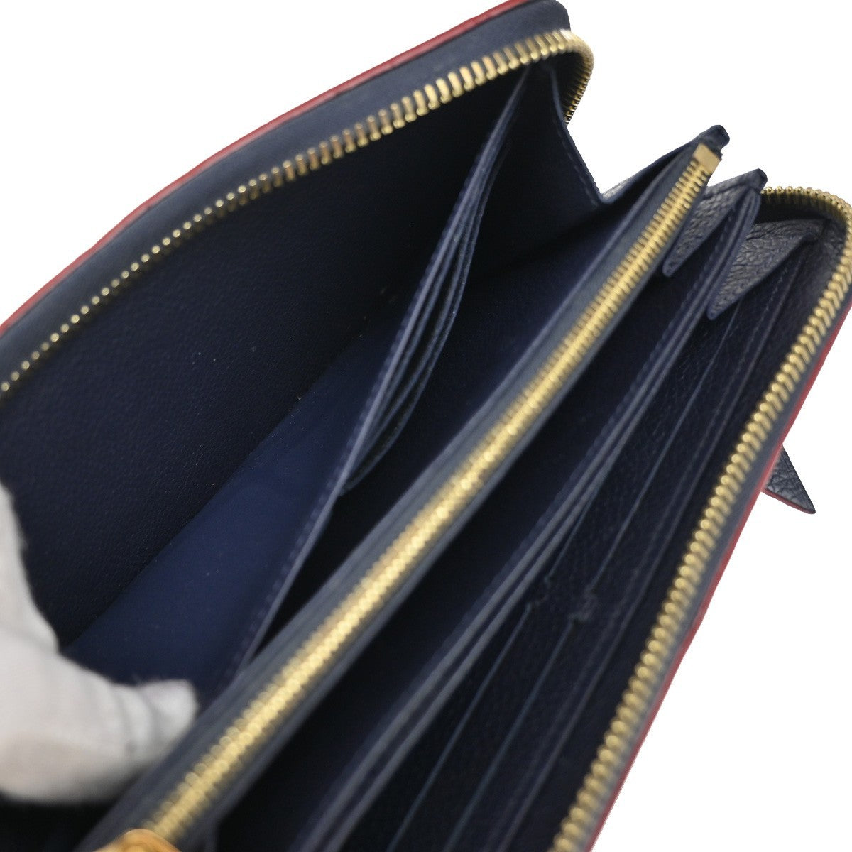 Louis Vuitton Portefeuille zippy Monogramme Empreinte Monogramme Empreinte, NAVY, LEATHER, Wallets
