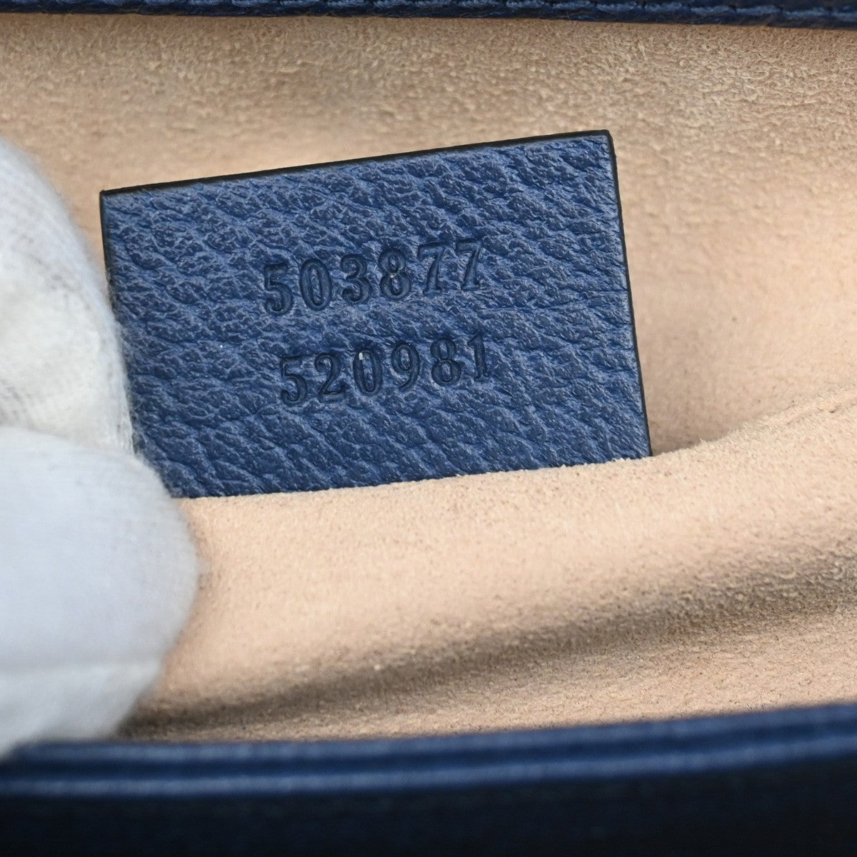 Gucci Ophidia Chain Shoulder Bag Leather, NAVY, LEATHER, Shoulder bag