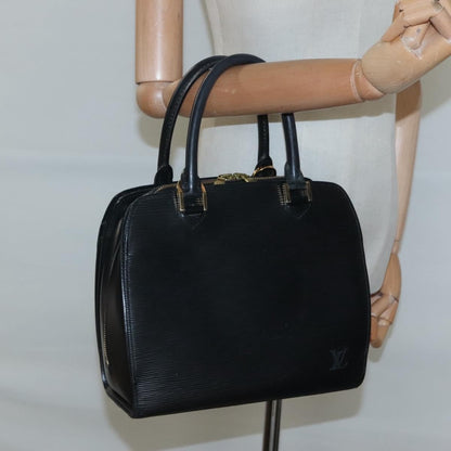 Louis Vuitton Pont Neuf Handbag Epi Leather, BLACK, LEATHER, Handbag
