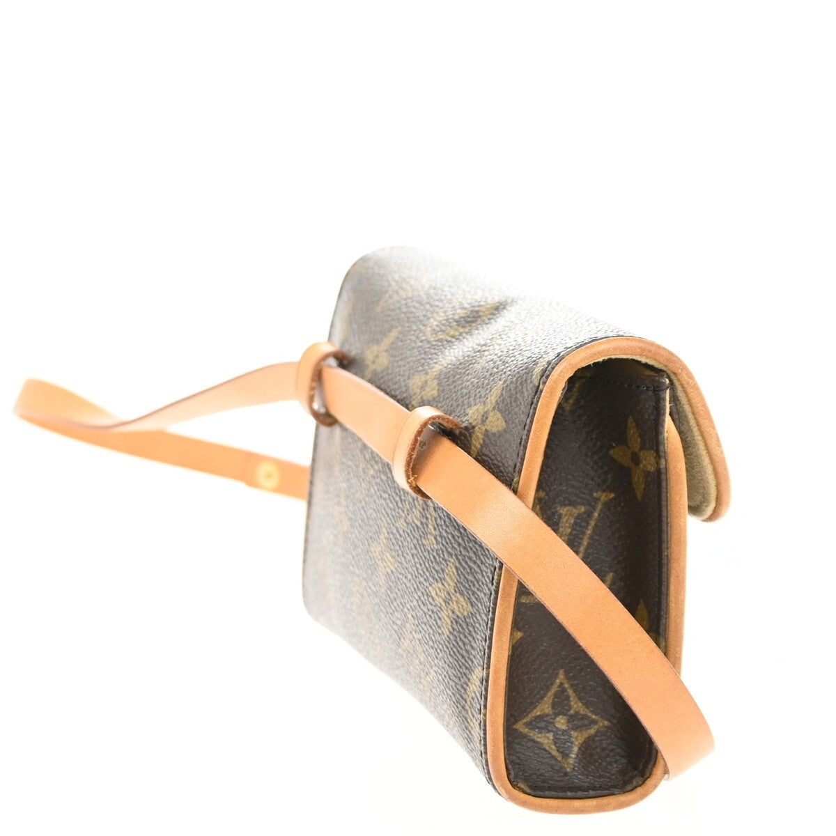 Louis Vuitton Florentine Waist Bag Monogram Canvas, BROWN, CANVAS, Clutche & pouche