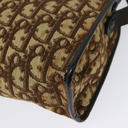 Christian Dior Vintage Trotter Shoulder Bag Canvas, BROWN, CANVAS, Shoulder bag