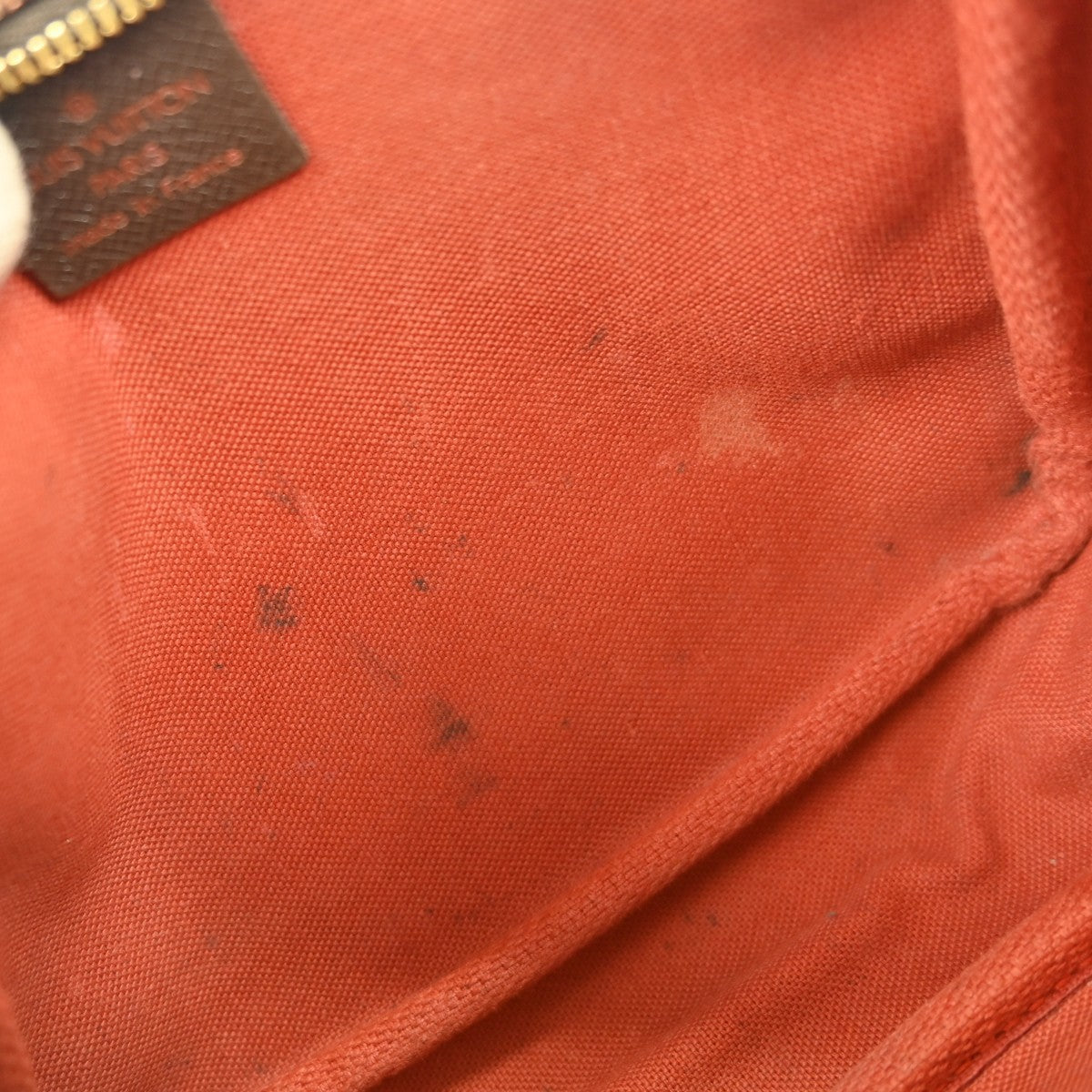 Louis Vuitton Trousse Make Up Bag Damier Canvas, BROWN, CANVAS, Clutche & pouche