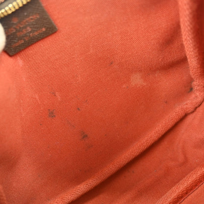 Louis Vuitton Trousse Make Up Bag Damier Canvas, BROWN, CANVAS, Clutche & pouche