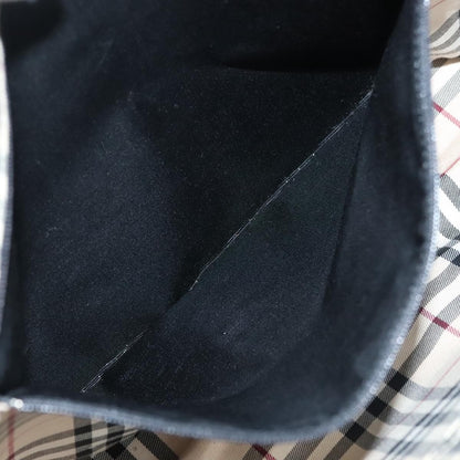 Burberry Tote Leather, BLACK, LEATHER, Tote bag