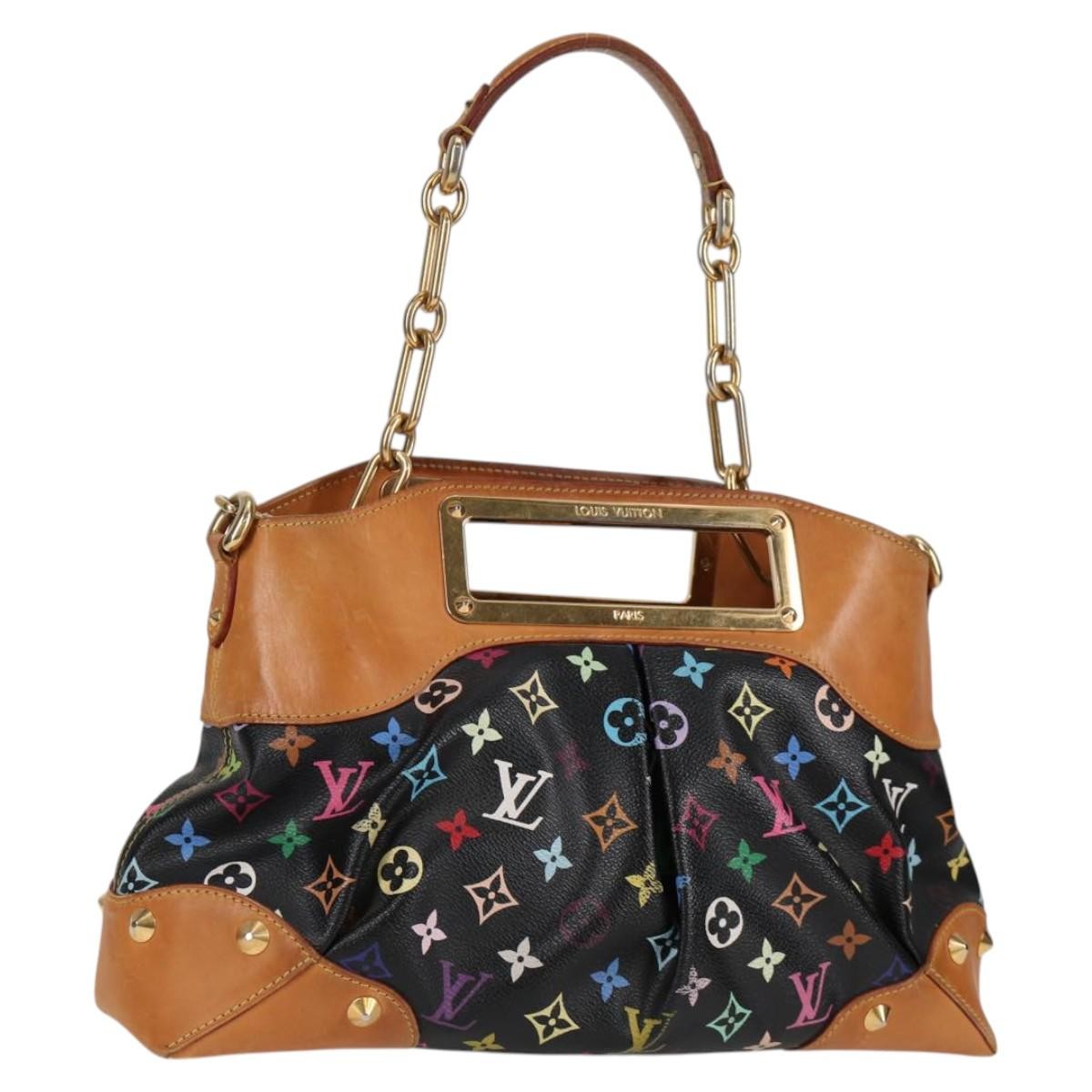 Louis Vuitton Judy Handbag Monogram Multicolor, BLACK, CANVAS, Handbag