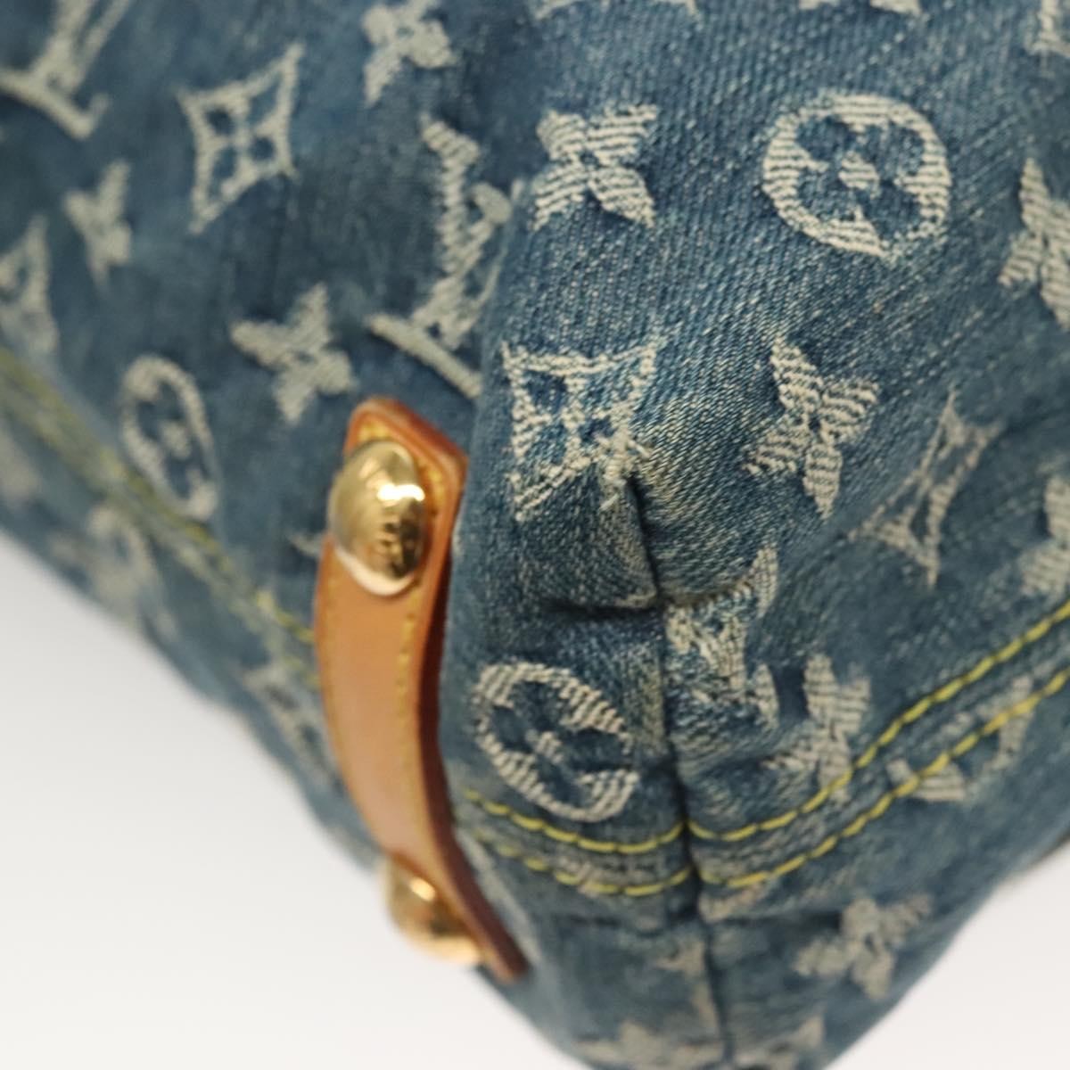 Louis Vuitton Baggy Handbag Denim, BLUE, DENIM_JEANS, Shoulder bag