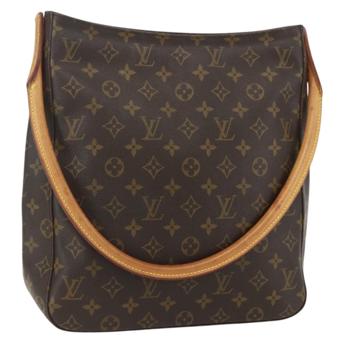Louis Vuitton Looping Handbag Monogram Canvas, BROWN, CANVAS, Shoulder bag