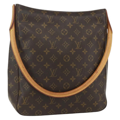 Louis Vuitton Looping Handbag Monogram Canvas, BROWN, CANVAS, Shoulder bag