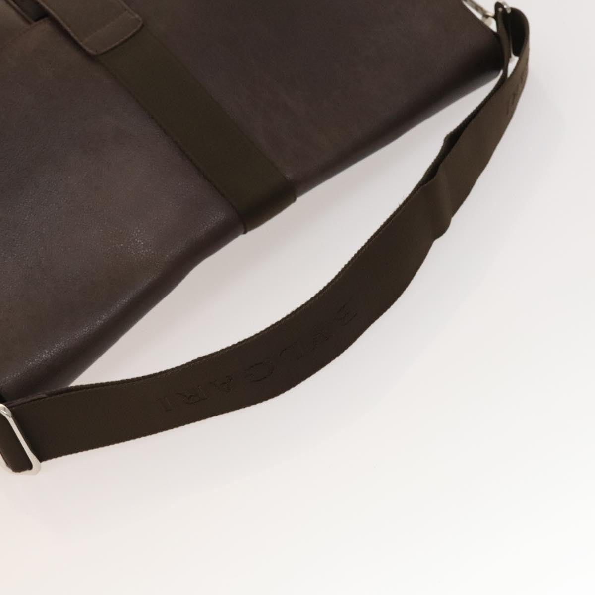 Bvlgari Flap shoulder Bag Leather, BROWN, LEATHER, Shoulder bag