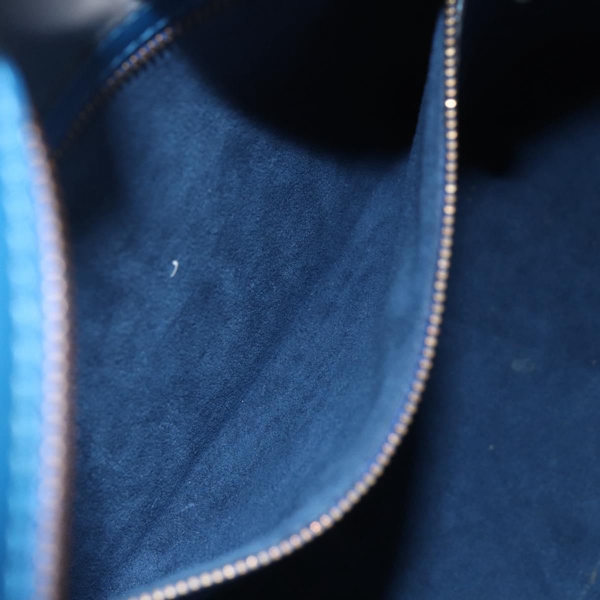 Louis Vuitton Lussac Handbag Epi Leather, BLUE, LEATHER, Shoulder bag