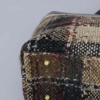 Burberry Vintage tote bag Wool, BEIGE, WOOL, Tote bag