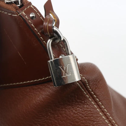 Louis Vuitton Suhali Lockit Handbag Leather, BROWN, LEATHER, Handbag