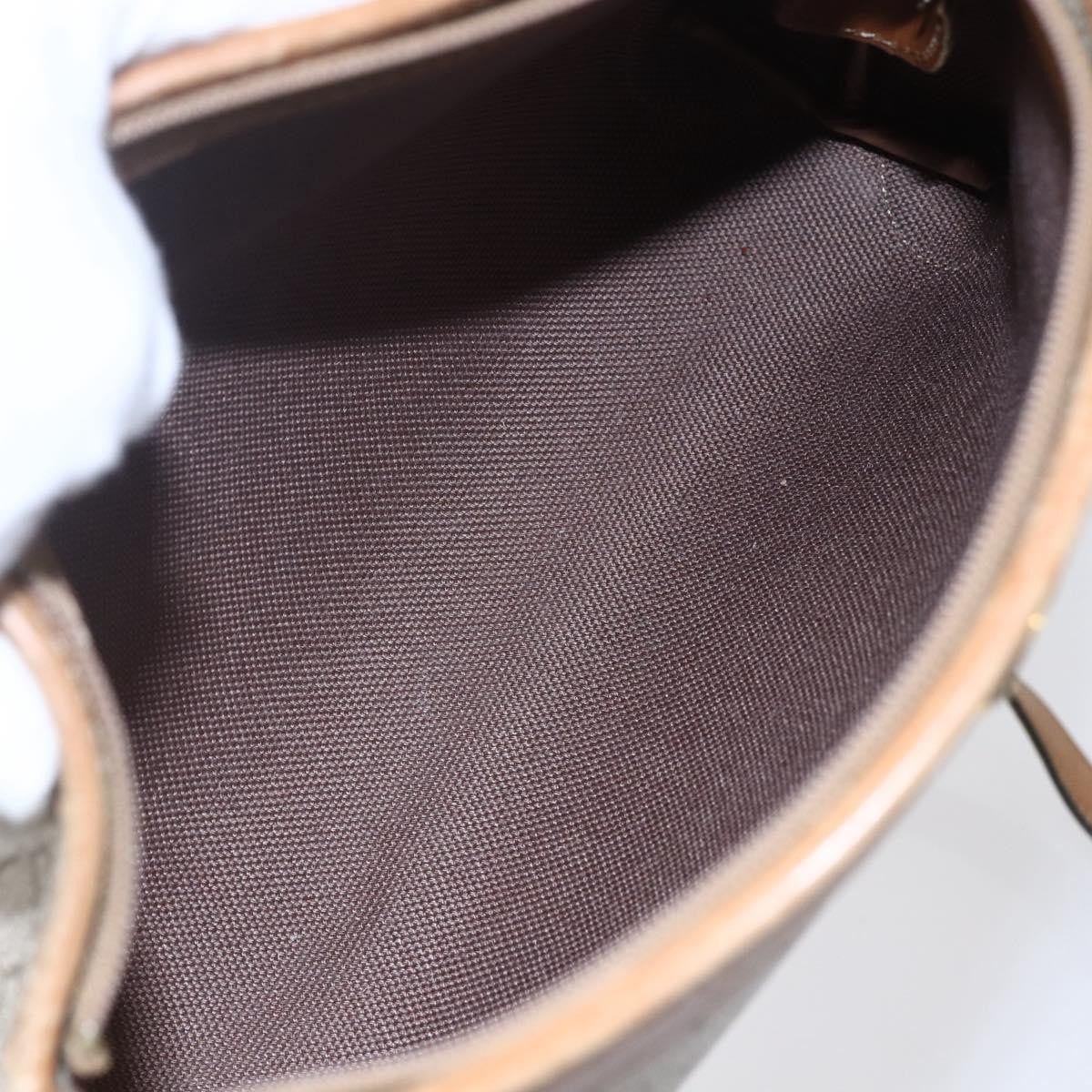 Christian Dior Vintage Honeycomb Shoulder Bag Canvas and Leather, BEIGE, CANVAS, Shoulder bag