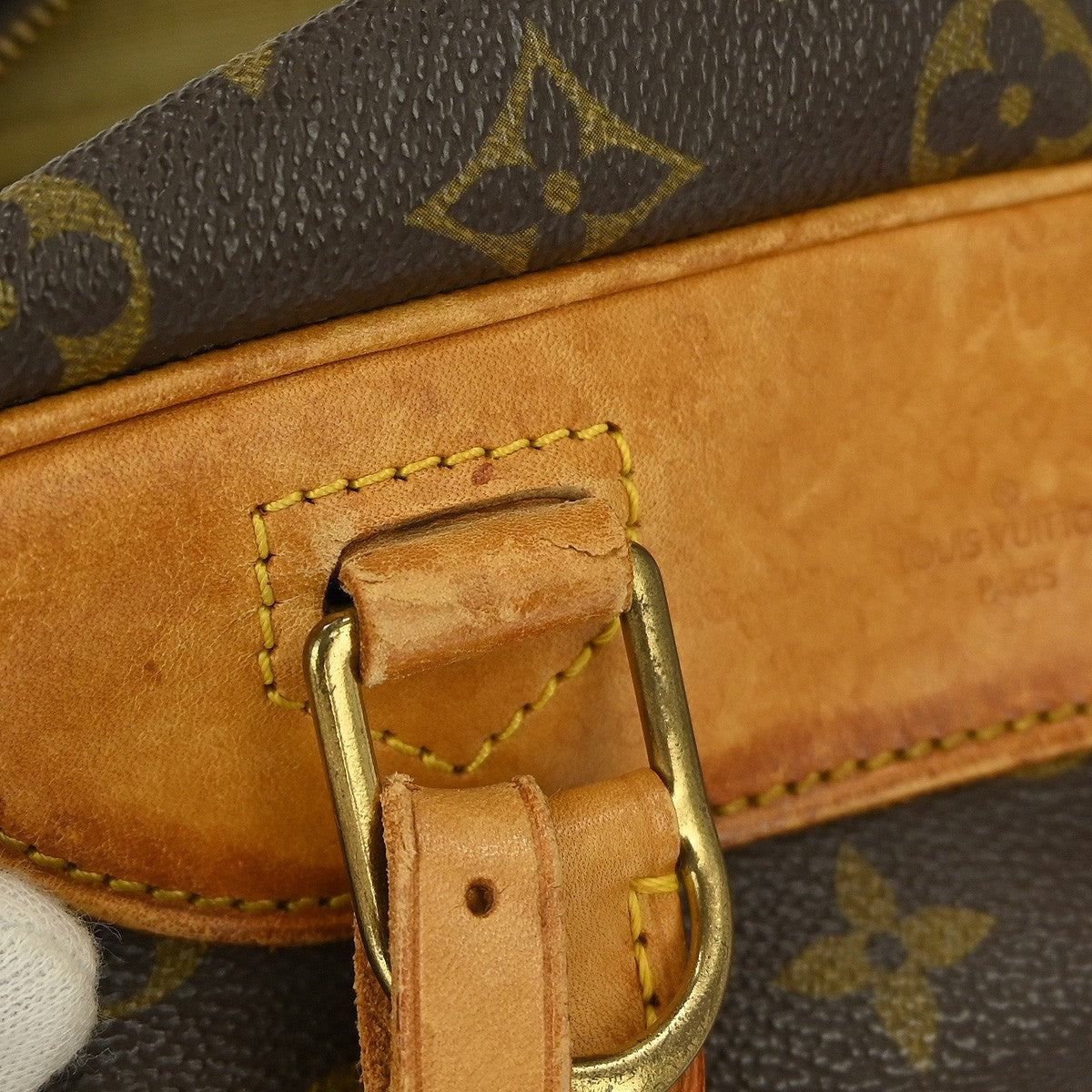 Louis Vuitton Deauville Handbag Monogram Canvas, BROWN, CANVAS, Handbag