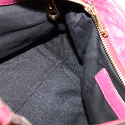 Chloe Ethel Tote Leather, PINK, LEATHER, Tote bag