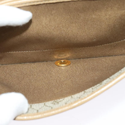 Christian Dior Vintage Chain Flap Shoulder Bag Leather, BEIGE, LEATHER, Shoulder bag