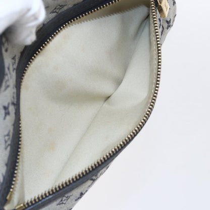 Louis Vuitton Lucille Handbag Mini Lin, BLUE, CANVAS, Handbag