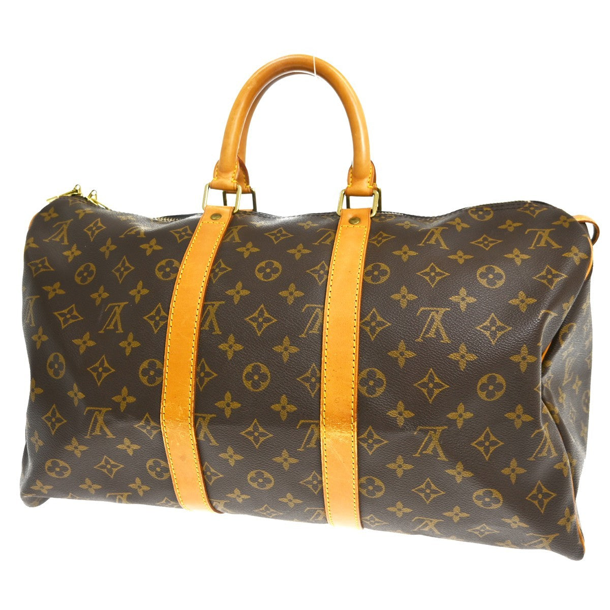 Louis Vuitton Keepall Bag Monogram Canvas, Brown, Canvas, Travel Bag