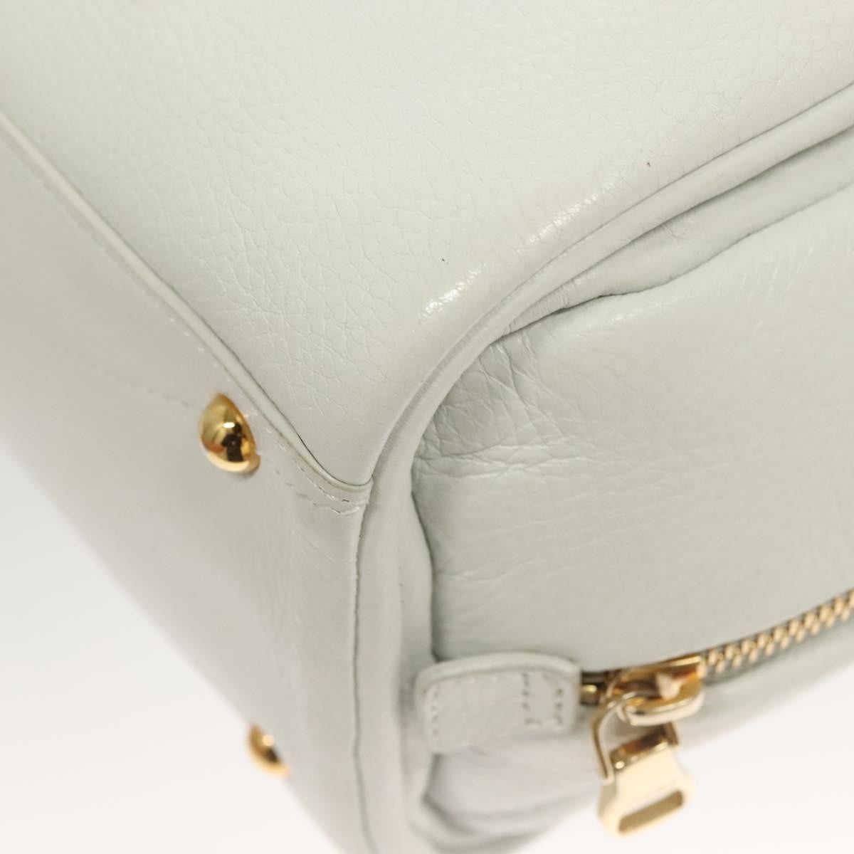 Loewe Chain Roller Handbag Leather, WHITE, LEATHER, Shoulder bag