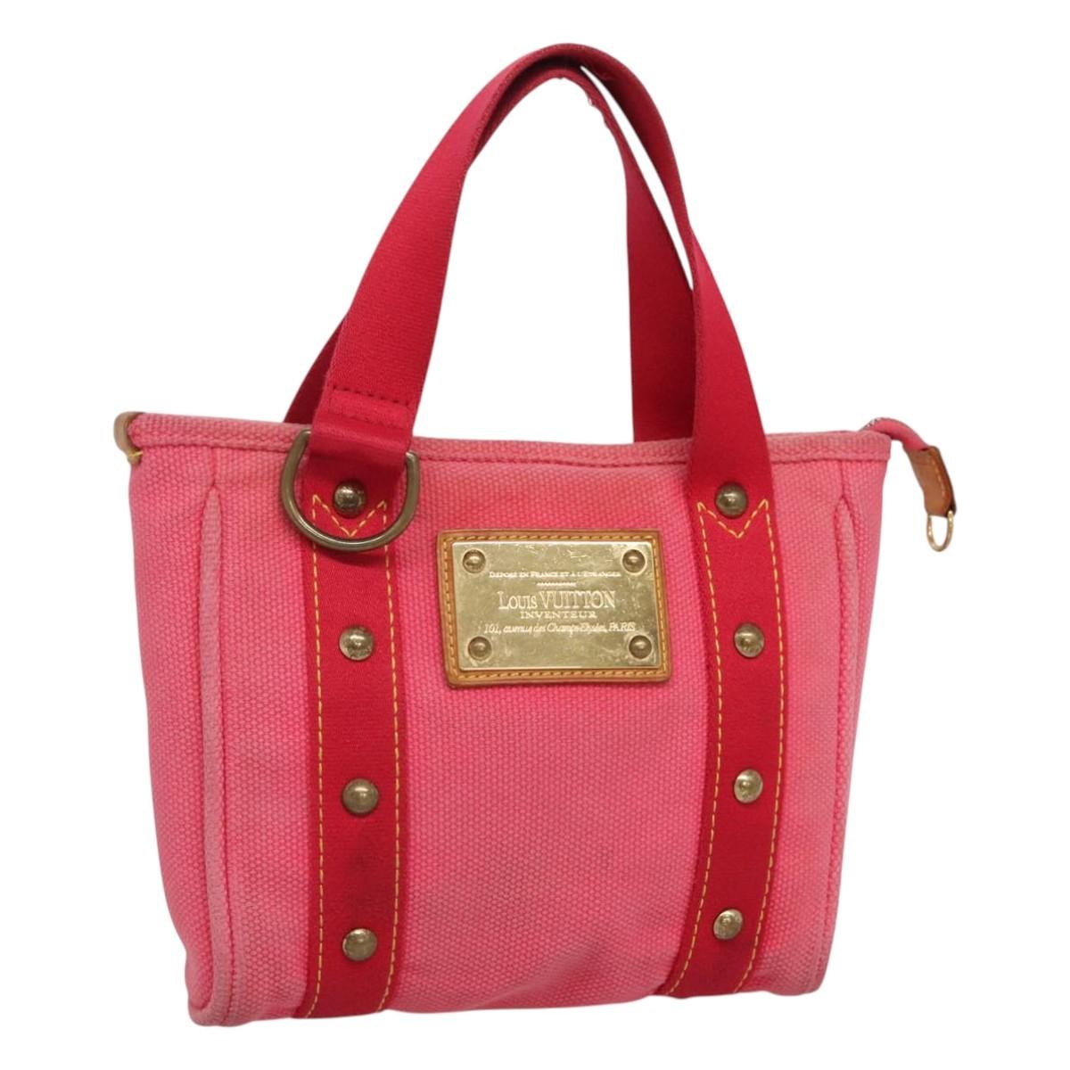 Louis Vuitton Antigua Tote Canvas, PINK, CANVAS, Tote bag