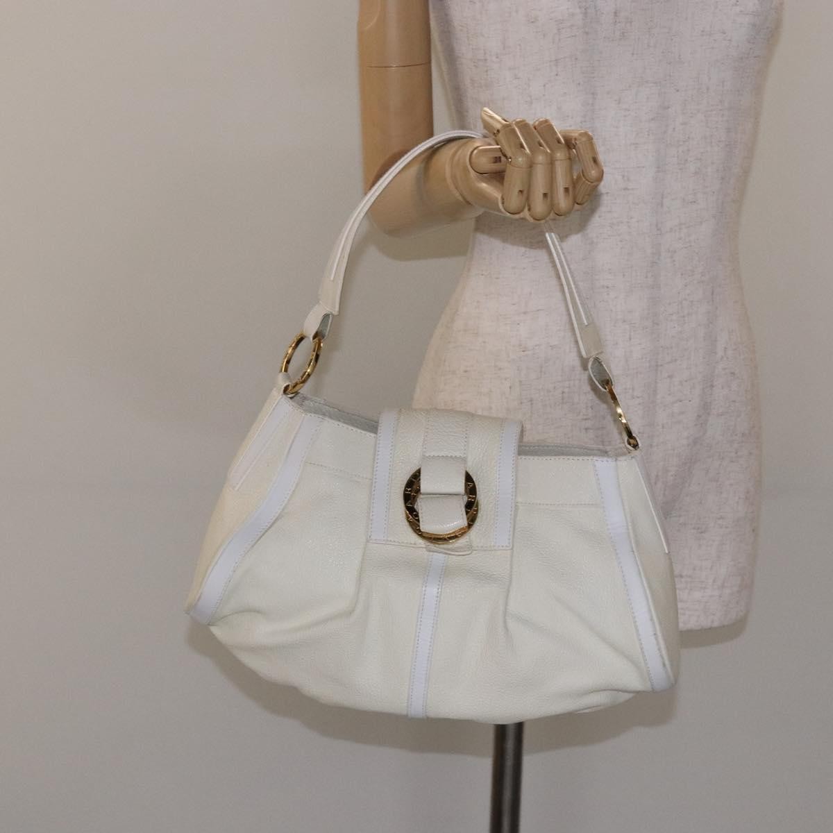 Bvlgari Chandra Top Handle Bag Leather, BEIGE, LEATHER, Shoulder bag