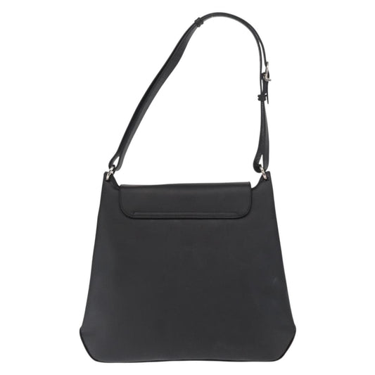 Salvatore Ferragamo Vala Shoulder Bag Leather, BLACK, LEATHER, Shoulder bag