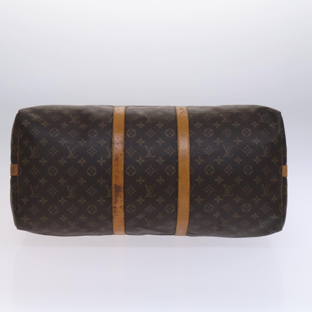 Louis Vuitton Keepall Bag Monogram Canvas, BROWN, CANVAS, Travel bag