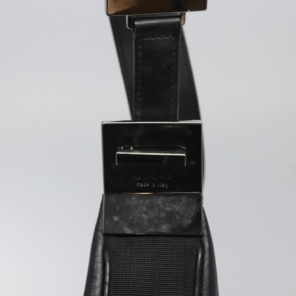 Gucci Vintage Shoulder Bag Leather, BLACK, LEATHER, Shoulder bag