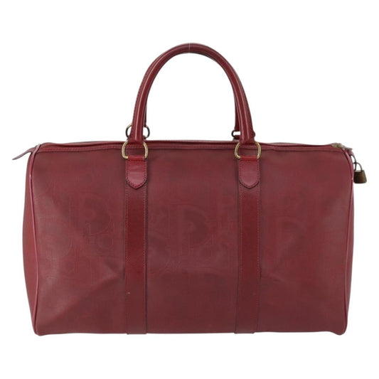 Christian Dior Vintage Trotter Duffle Bag Diorissimo Canvas, RED, PVC, Travel bag