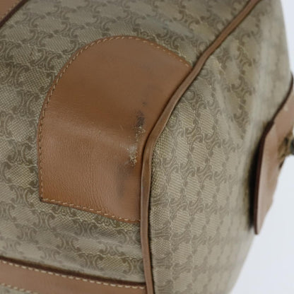 Celine Vintage Macadam Boston bag Canvas, BEIGE, CANVAS, Travel bag