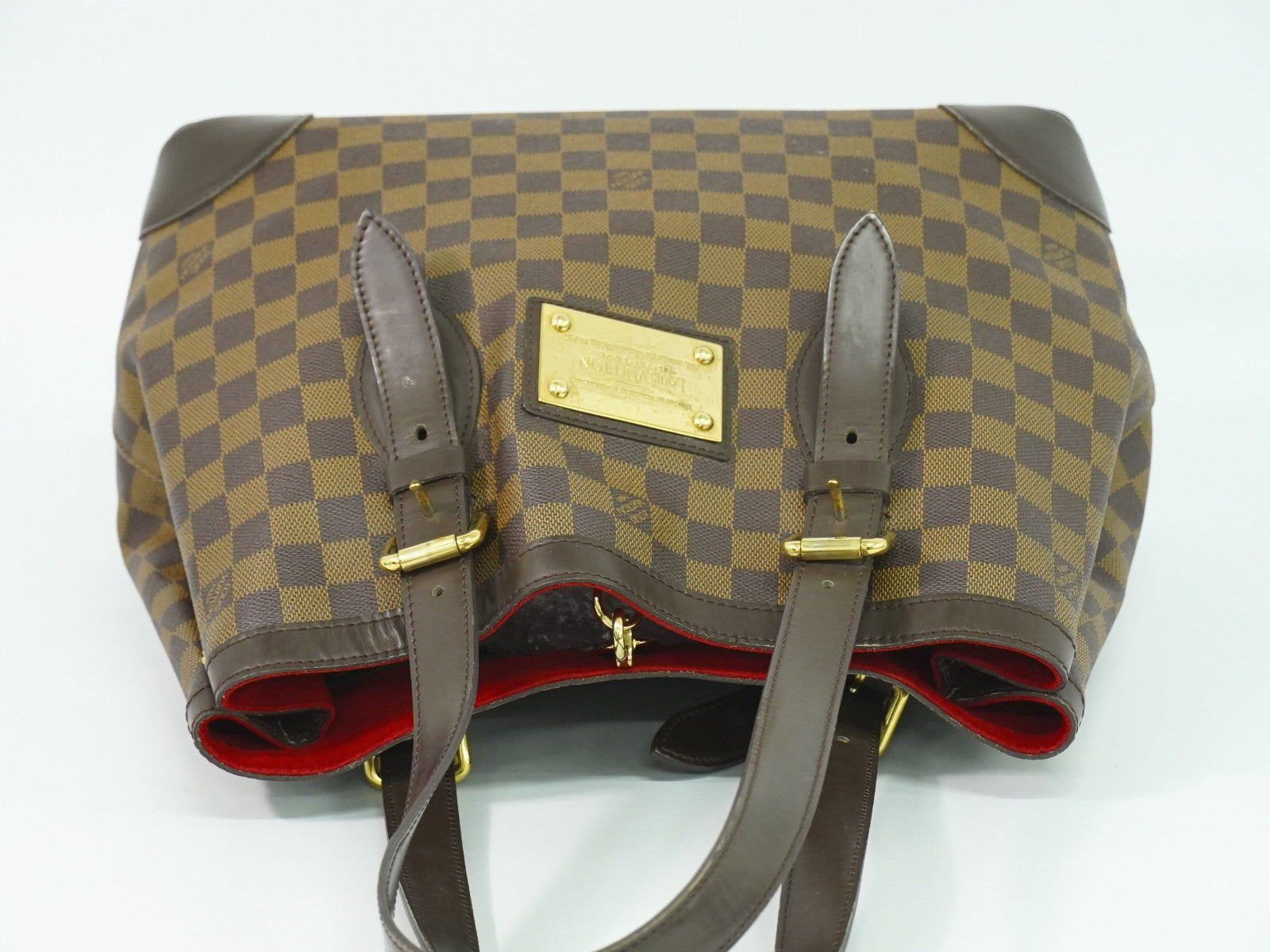 Louis Vuitton Hampstead Handbag Damier, Brown, Canvas, Shoulder Bag