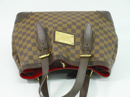 Louis Vuitton Hampstead Handbag Damier, Brown, Canvas, Shoulder Bag