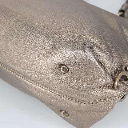 Salvatore Ferragamo Sofia Satchel Leather, SILVER, LEATHER, Handbag