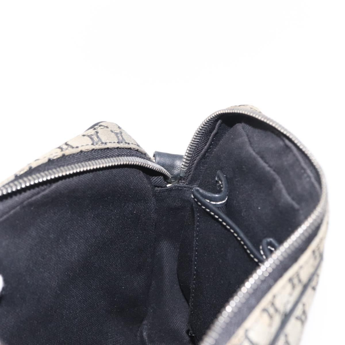 Celine Vintage Macadam Shoulder Bag Canvas and Leather, GRAY, CANVAS, Shoulder bag