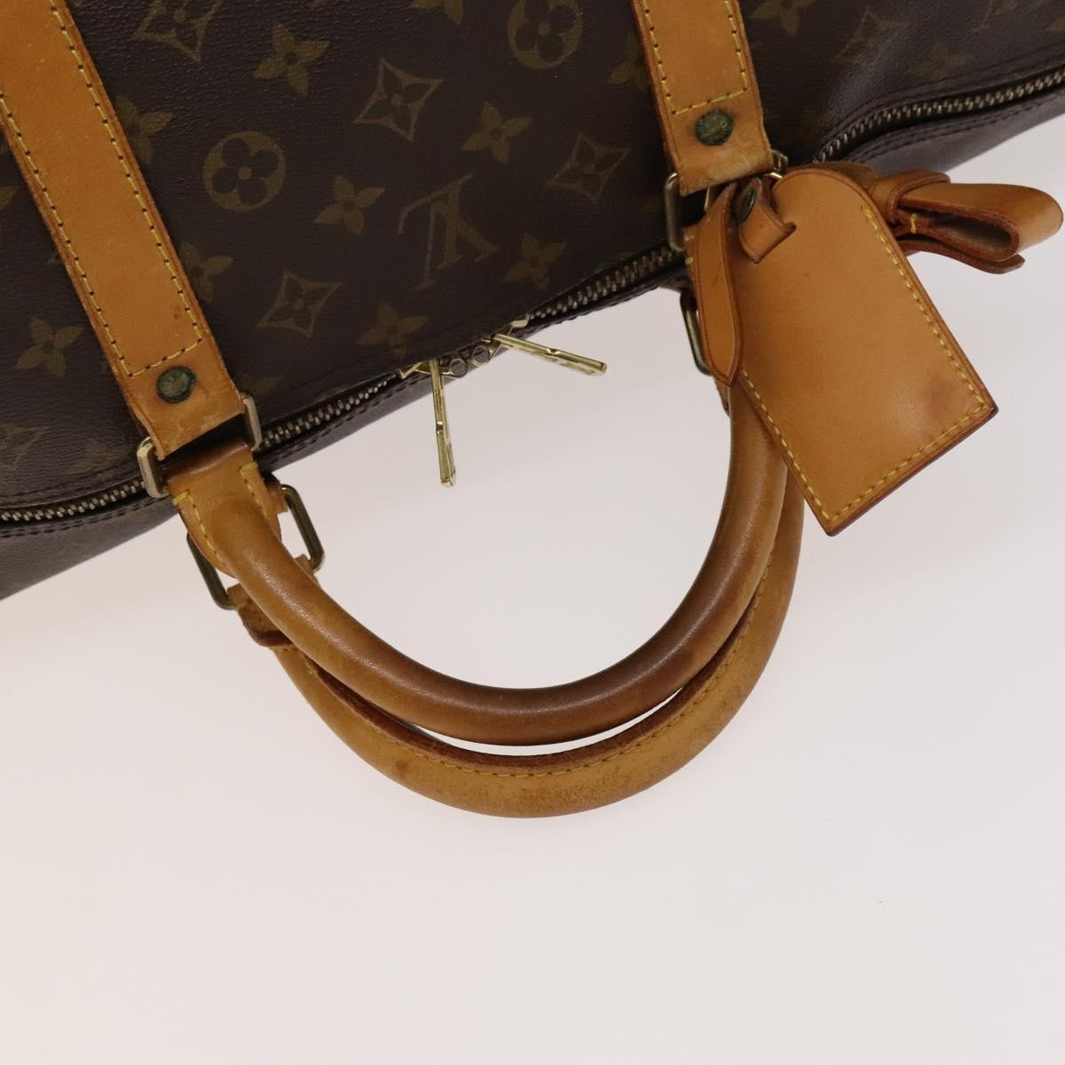 Louis Vuitton Keepall Bag Monogram Canvas, BROWN, CANVAS, Travel bag