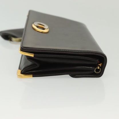 Christian Dior Vintage Shoulder Bag Leather, BROWN, LEATHER, Shoulder bag