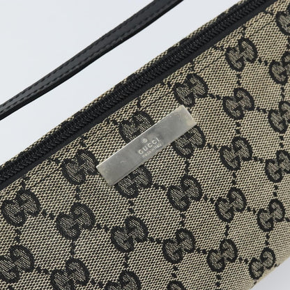 Gucci Vintage Boat Pochette GG Canvas, BLACK, CANVAS, Clutche & pouche